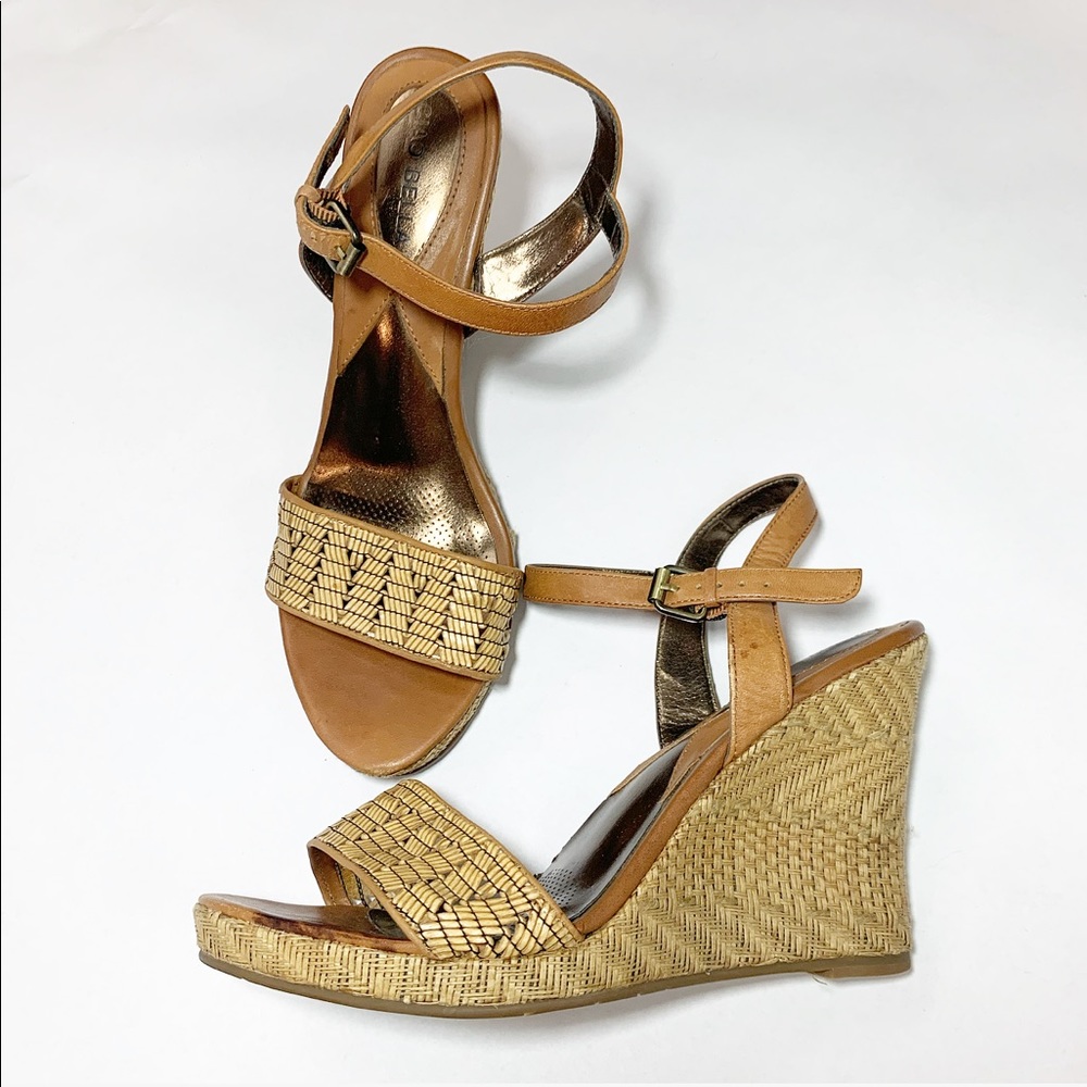 Ciao Bella Woven Wedge Sandals